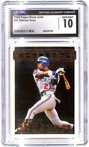 1994 Sammy Sosa Topps Black Gold #42 CGC Mint 10