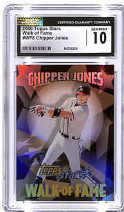 2000 Topps Stars Chipper Jones Walk of Fame WF8 CGC 10 Braves