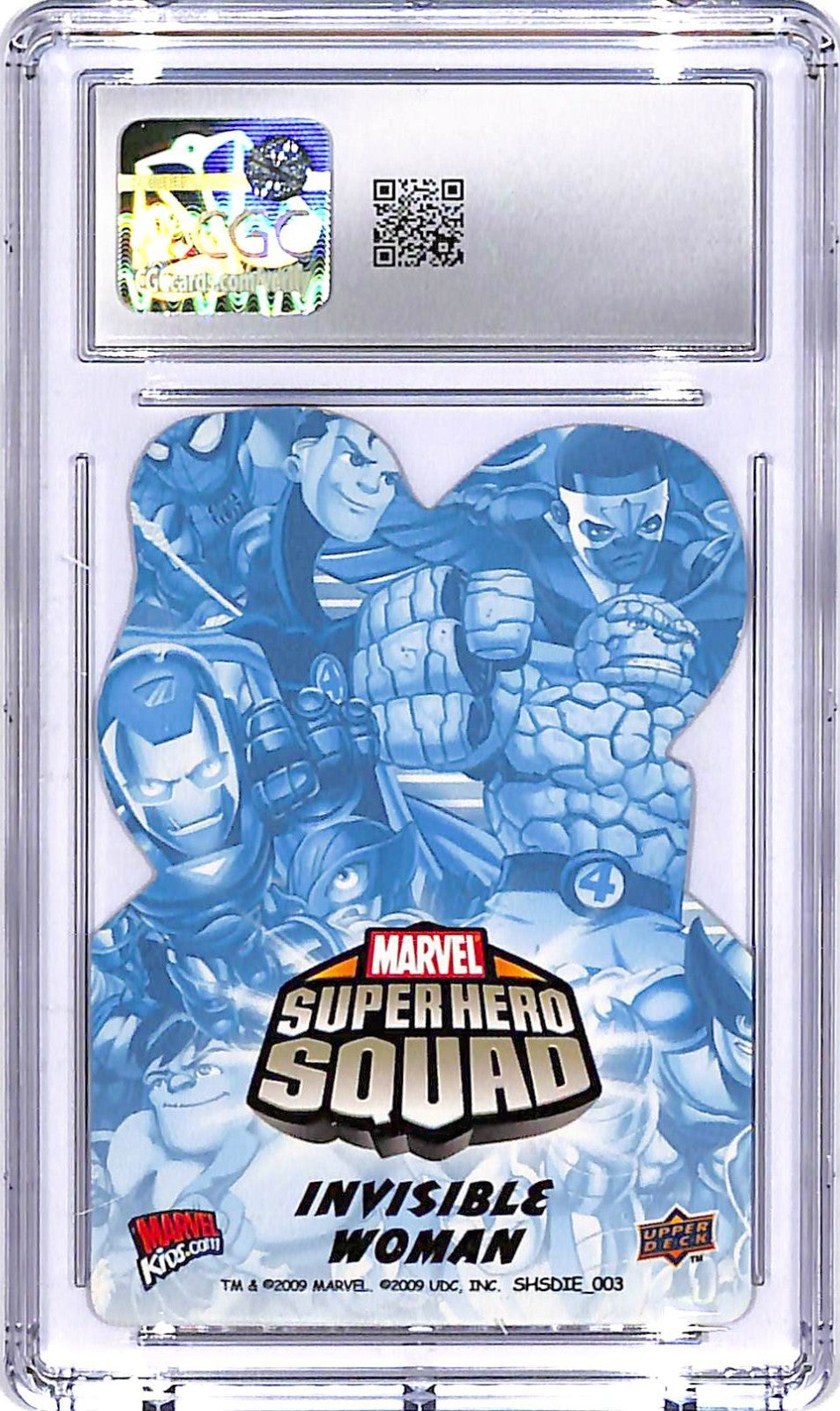 2009 Upper Deck Marvel Super Hero Squad Invisible Women Die Cut CGC 9.5