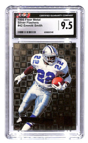 1995 Emmitt Smith Fleer Metal - Silver Flasher  #42 CGC Mint Plus 9.5