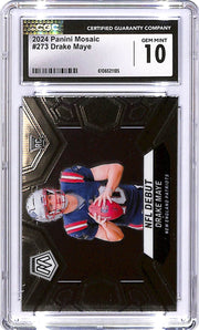 2024 Mosaic Drake Maye Rookie RC #273 CGC 10 Patriots