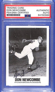 1977-84 TCMA Renata Galasso Series 1 Signed Don Newcombe #17 PSA/DNA Certified
