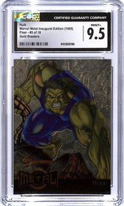 1995 Fleer Marvel Metal Hulk Gold Blasters #5 CGC 9.5