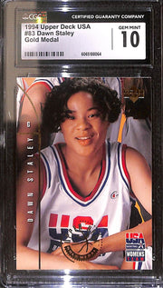 1994 Upper Deck USA Basketball - Dawn Staley #83 Rookie Card CGC 10 Gem Mint