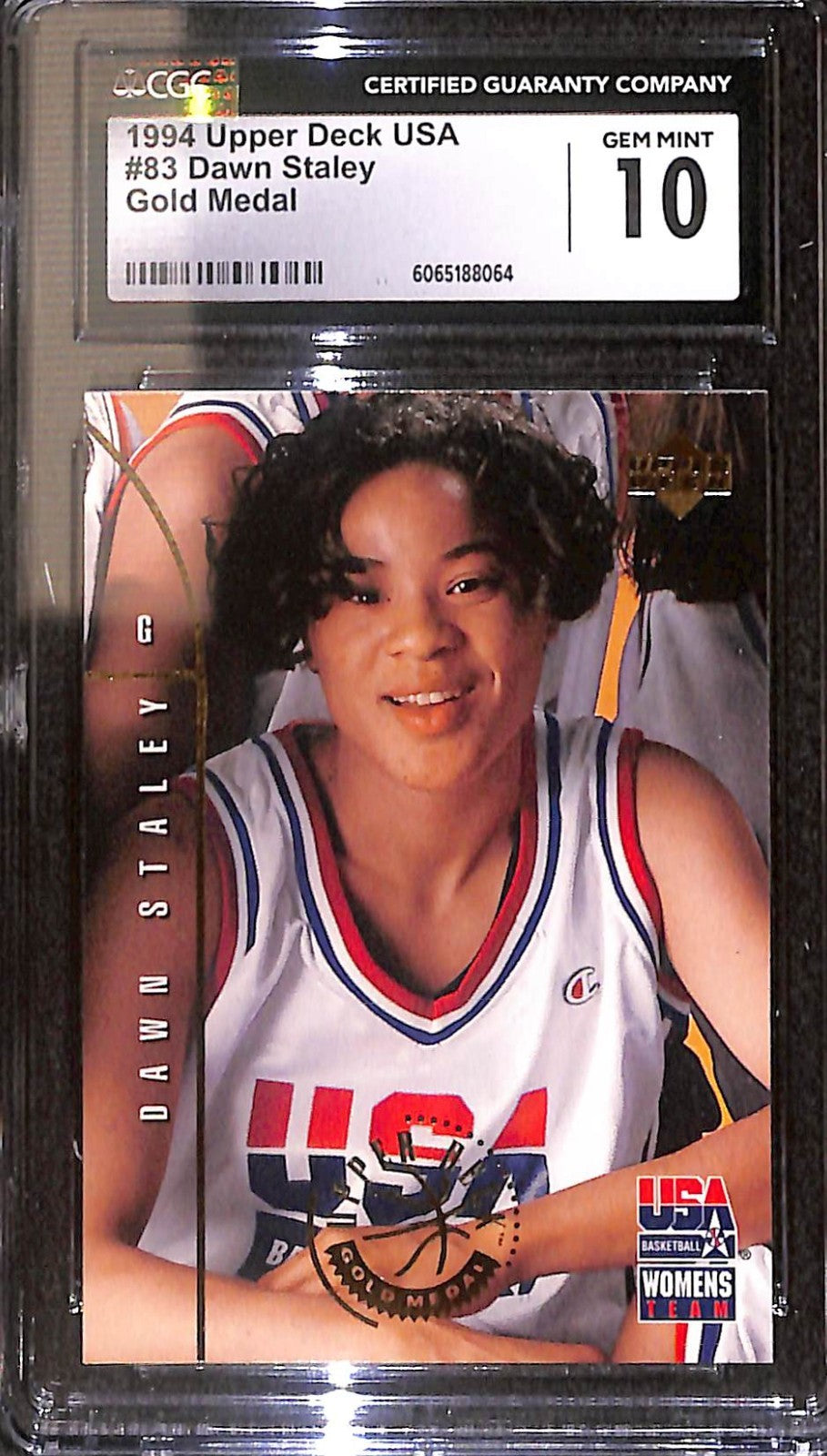 1994 Upper Deck USA Basketball - Dawn Staley #83 Rookie Card CGC 10 Gem Mint