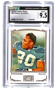 2009 Topps Mayo Barry Sanders #24 CGC 9.5 Lions