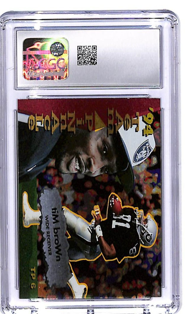1994 Pinnacle Sterling Sharpe Tim Brown Team Pinnacle TP4 CGC 9.5