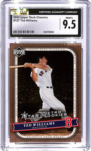2005 Upper Deck Classics Ted Williams #127 CGC 9.5 Red Sox