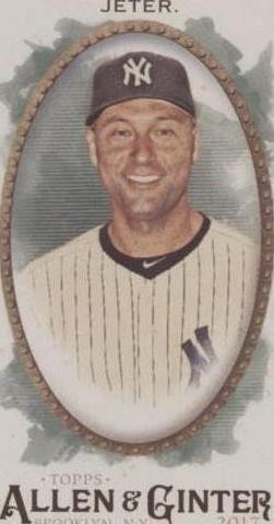 2017 Topps Allen & Ginter - Derek Jeter #7 Mini CGC 10 Gem Mint HOF N.Y. Yankees