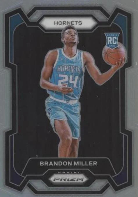 2023-24 Brandon Miller Panini Prizm Silver Prizm #152 PSA 9 (RC)