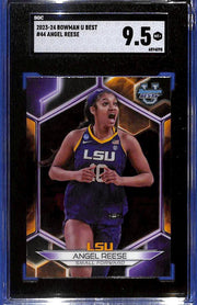 2023-24 Bowman University Best - Angel Reese #44 (RC) SGC 9.5 MT+ LSU Tigers