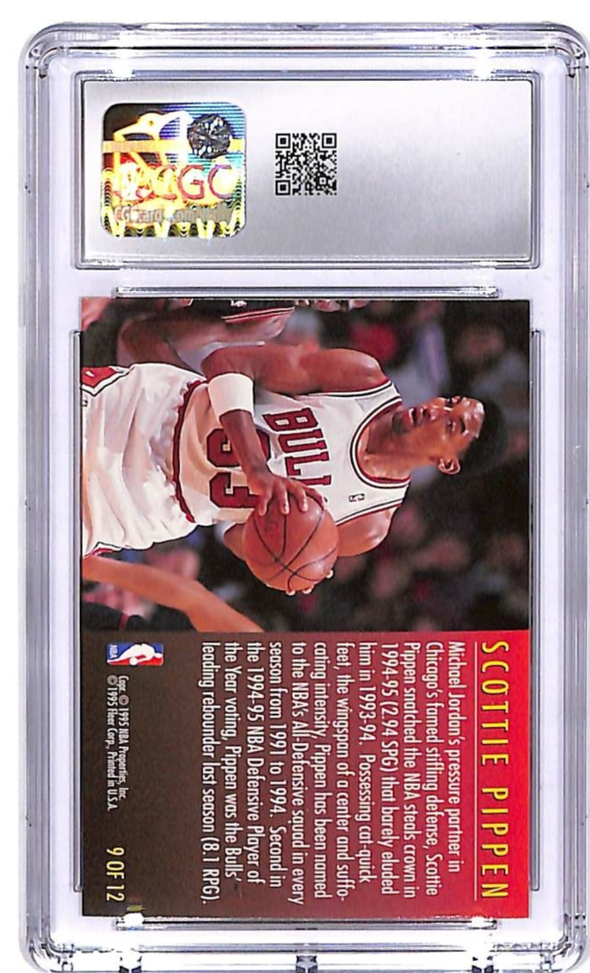 1995-96 Fleer Scottie Pippen Total D #9 CGC 9.5 Bulls