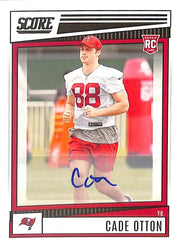 2022 Score Cade Otton Auto Autograph Roookie RC Buccaneers