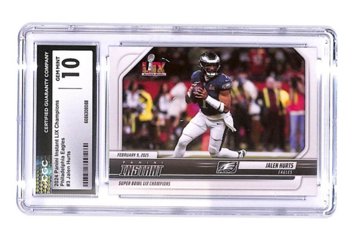 2024 Panini Instant S.P. LIX Champions Philadelphia Eagles Jalen Hurts #3 CGC 10