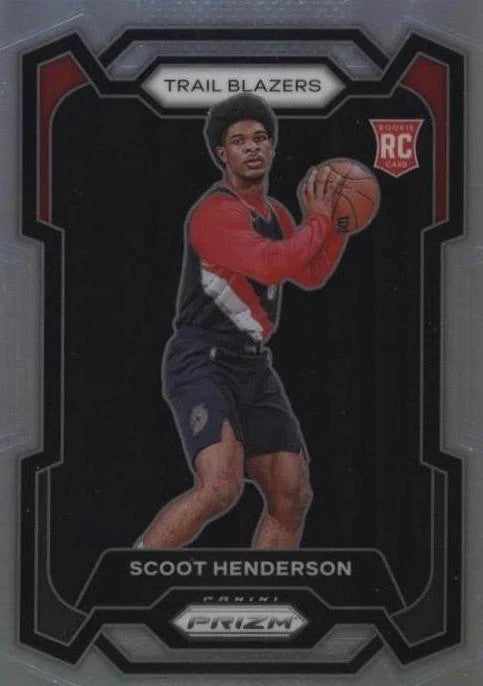 2023-24 Scoot Henderson Panini Prizm #141 Silver Prizm (RC) SGC 9.5