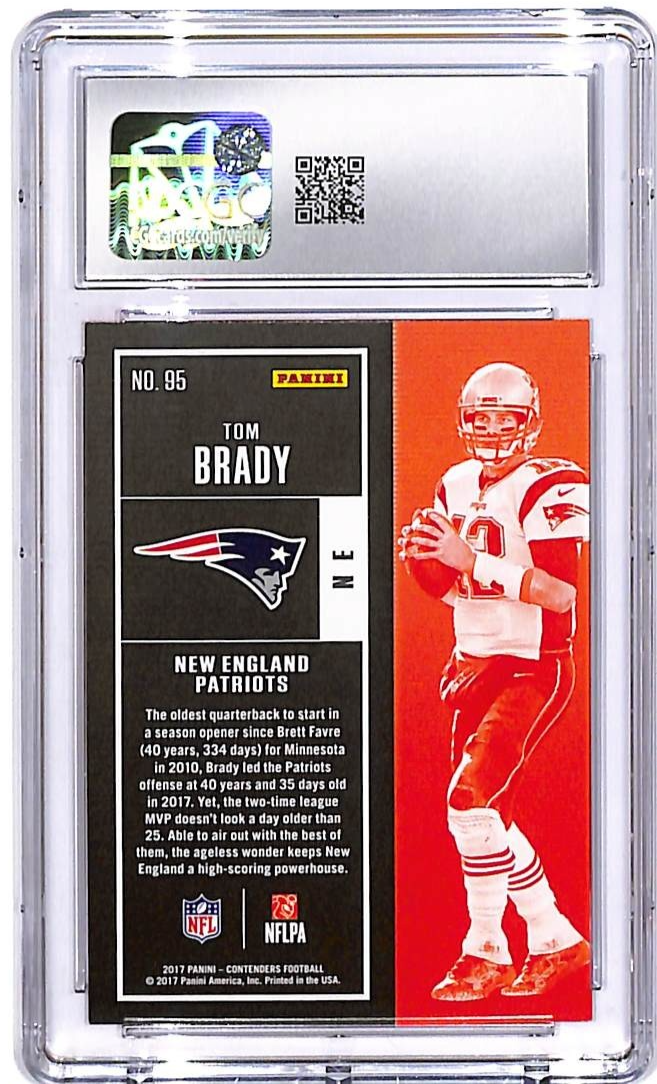 2017 Contenders Tom Brady #95 CGC 9.5 Patriots
