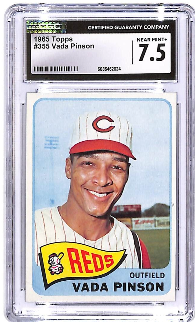 1965 Topps Vada Pinson #355 CGC 7.5 Reds