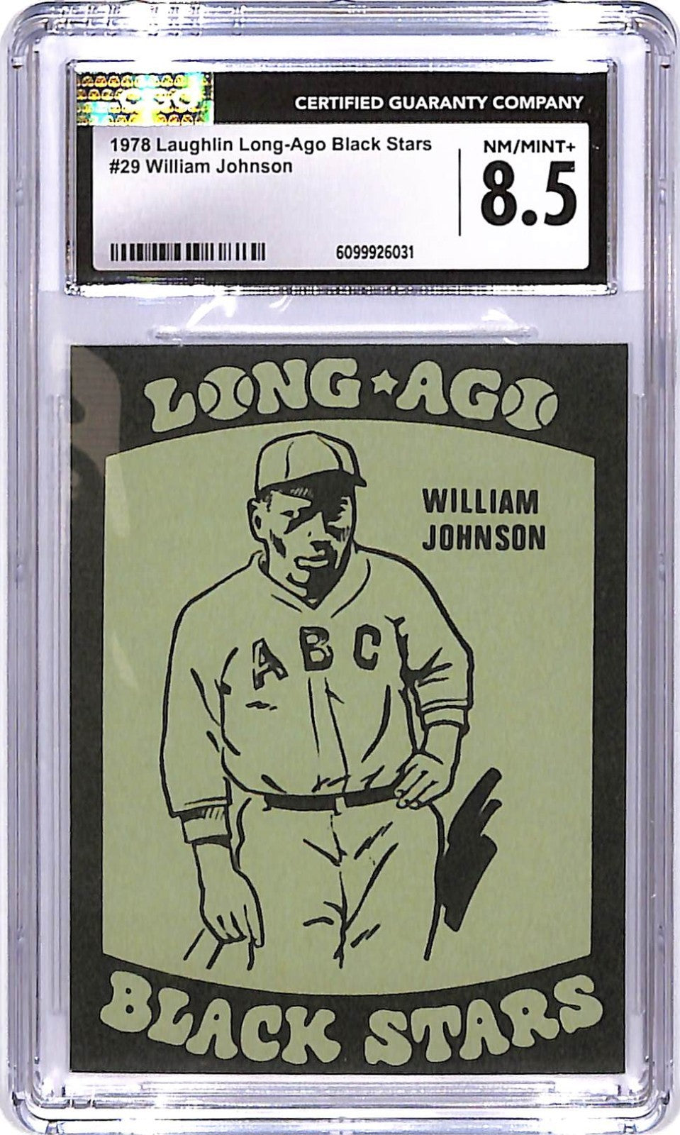 1978 Laughlin Long Ago Black Stars CGC 8.5 William Johnson #29