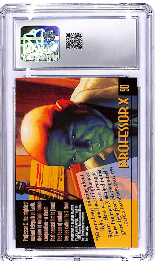 1994 Fleer Marvel Masterpieces Professor X #90 CGC 9.5