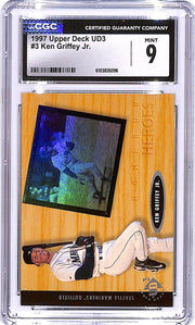 1997 Upper Deck UD3 Ken Griffey Jr #3 CGC 9 Mariners