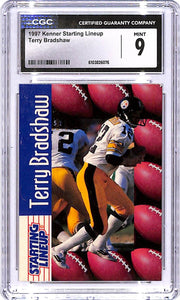 1997 Kenner Starting Lineup Terry Bradshaw CGC 9 Steelers