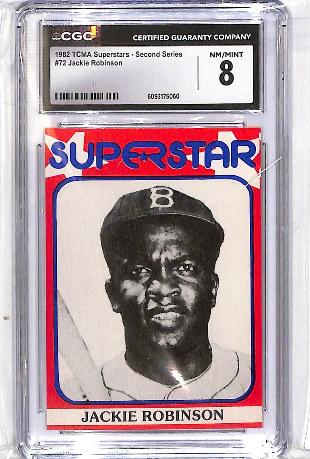 1982 Jackie Robinson TCMA Superstars Second Series -  #72 CGC 8
