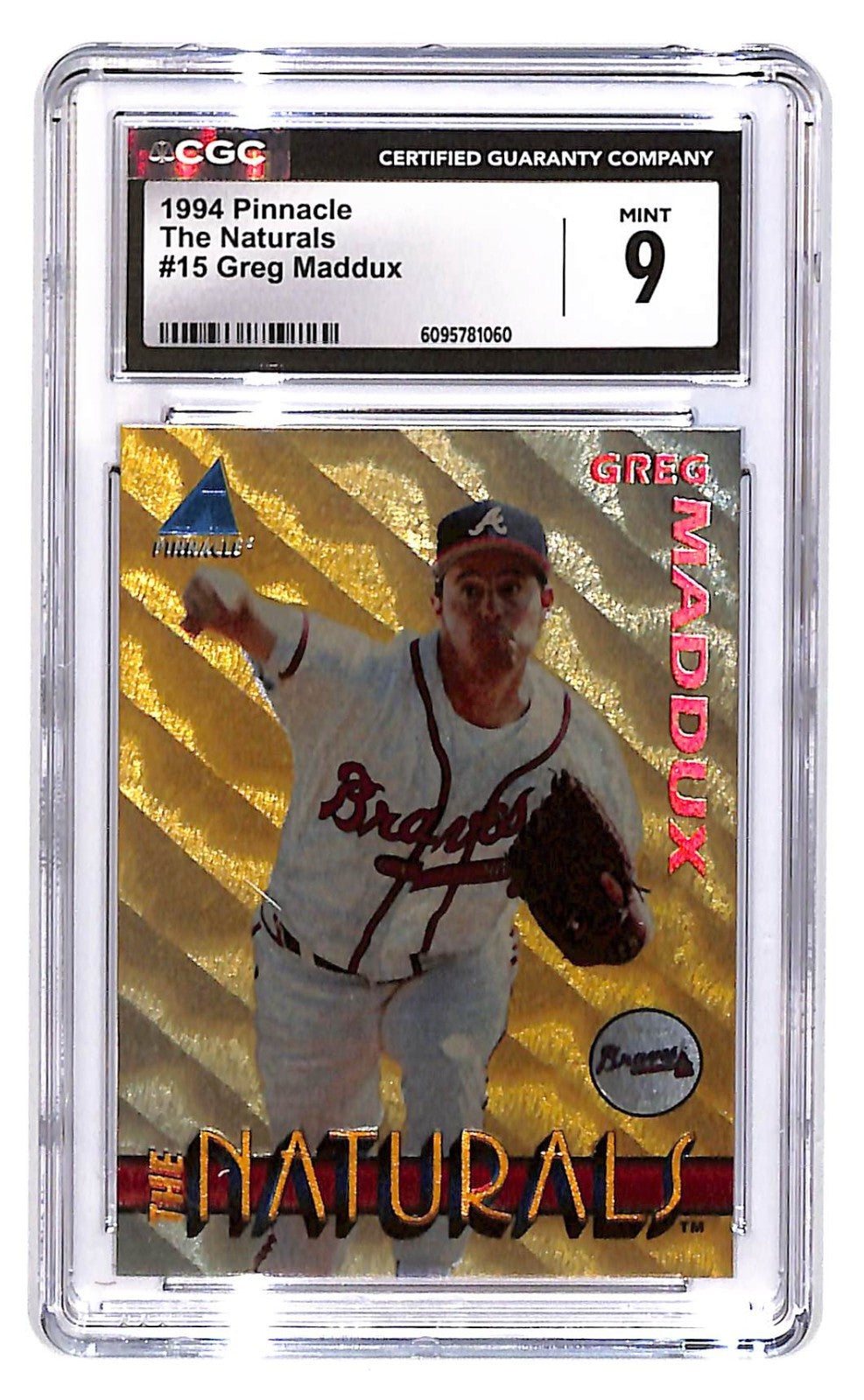 1994 Greg Maddux Pinnacle The Naturals  #15 CGC Mint 9