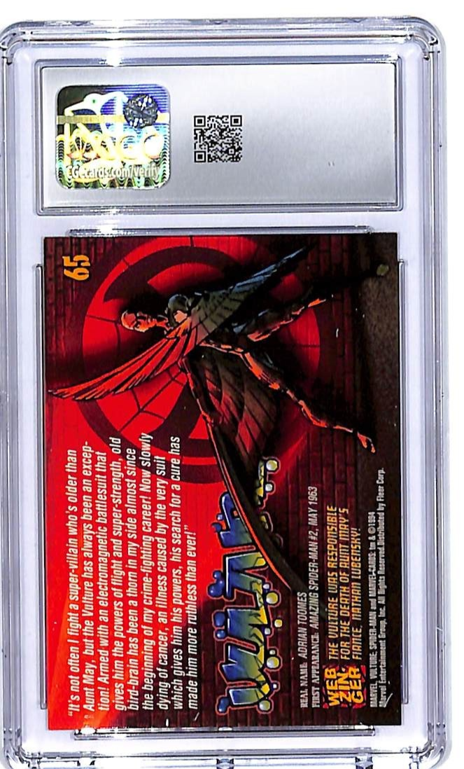 1994 Fleer Amazing Spider-Man 1st Edition Vulture #65 CGC 10