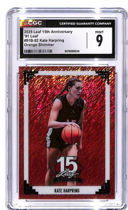 2025 Leaf 15th Anniversary Kate Harping Orange Shimmer /4 CGC 9