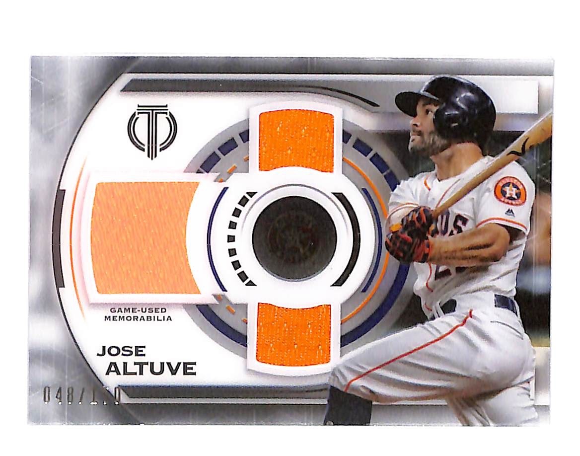 2019 Jose Altuve Topps Tribute - Triple Relics -TTR-JA #48/150