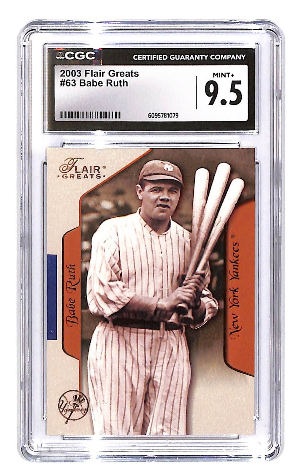 2003 Babe Ruth Flair Greats - #63 CGC Mint Plus 9.5