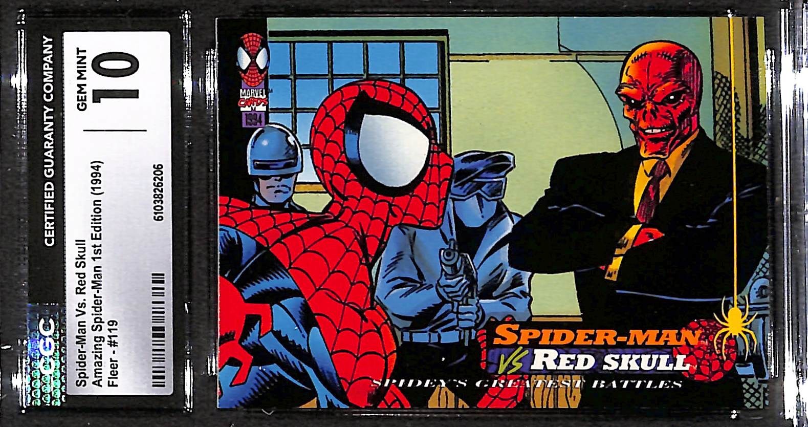Spider-Man vs Red Skull Amazing spider-man 1st edition #119 CGC 10