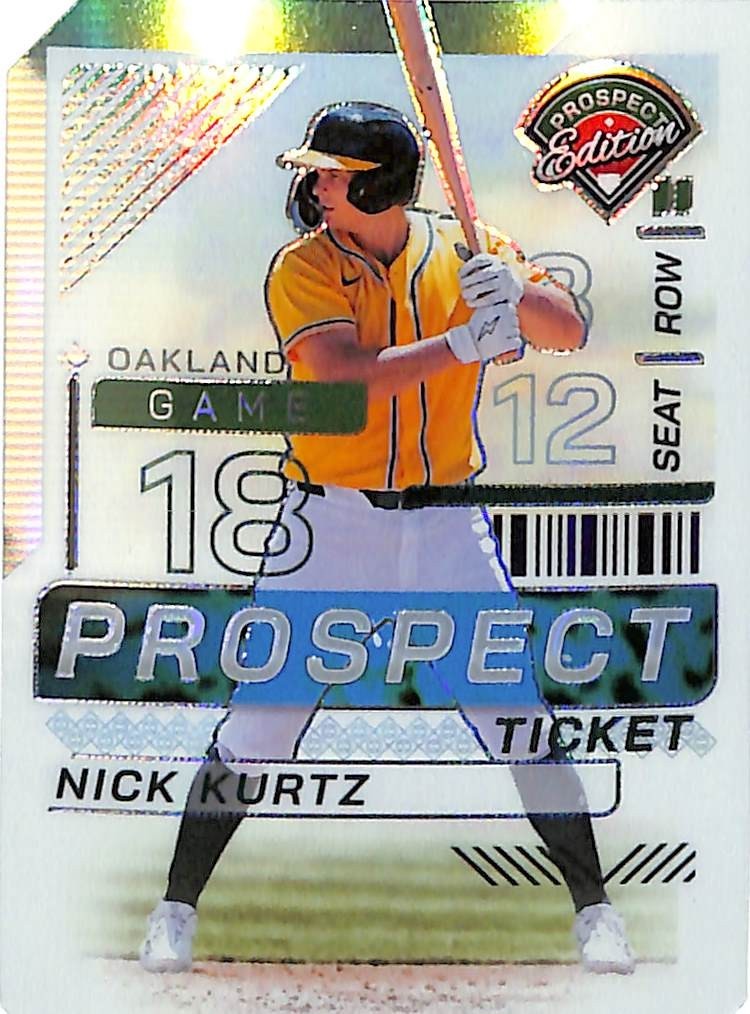 2024 Prospect Edition Nick Kurtz Rookie RC Prospect Ticket Stubb Die Cut /18