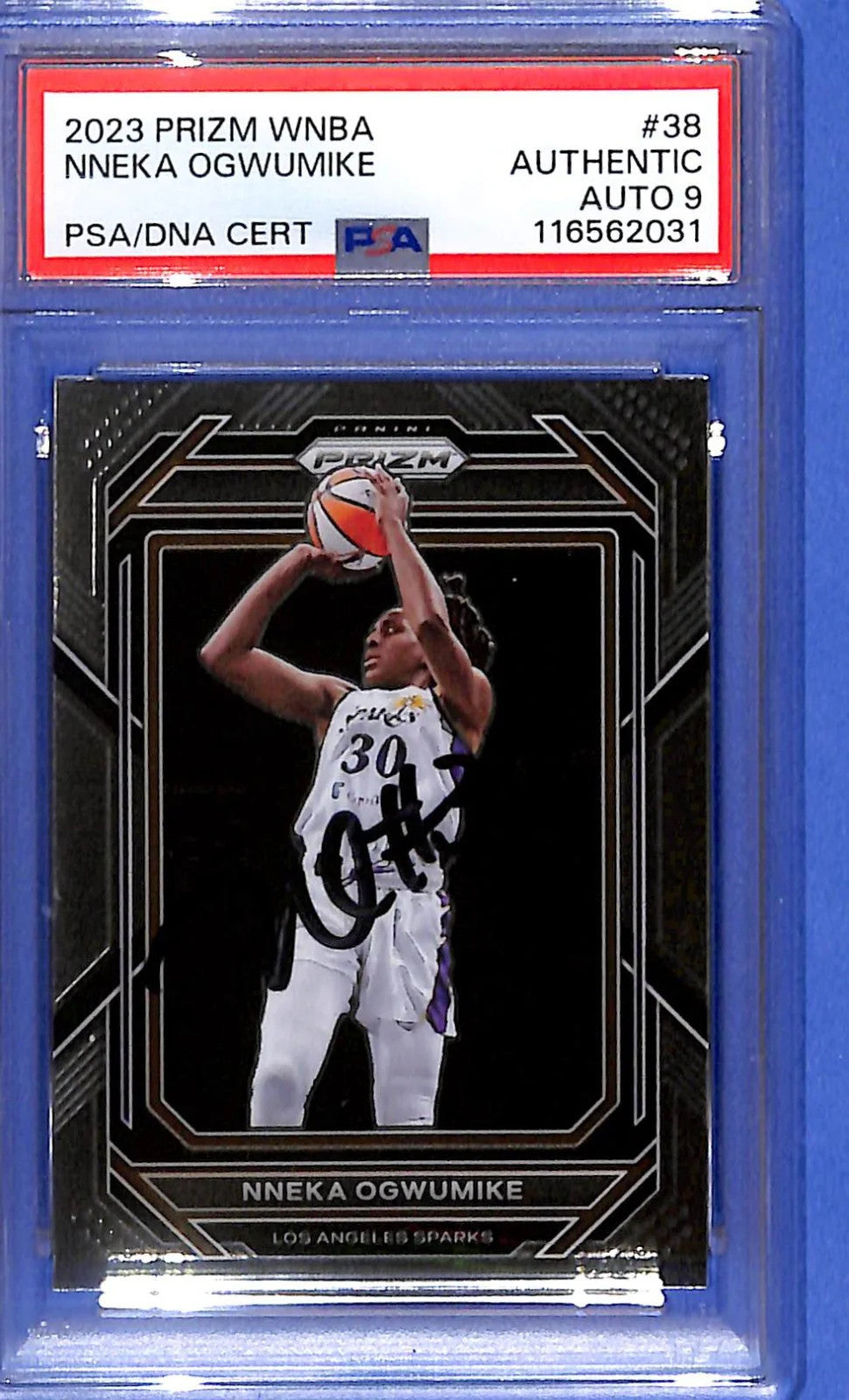 Signed 2023 Panini Prizm WNBA Nneka Ogwumike #38 PSA/DNA Certified Authentic