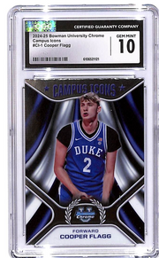 2024-25 Bowman Chrome University Cooper Flagg Campus Icon Rookie RC CGC 10