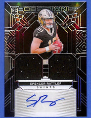 2024 Panini Obsidian Rookie Materials Ink Spencer Rattler #RMI-SRR #/299 (AU RC)