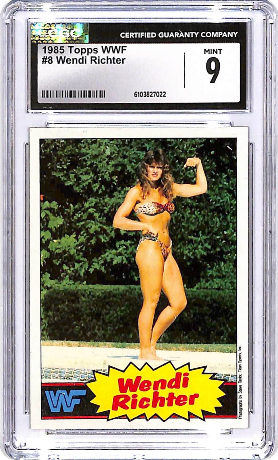 1985 Topps WWF - Wendi Richter #8 (RC) CGC 9