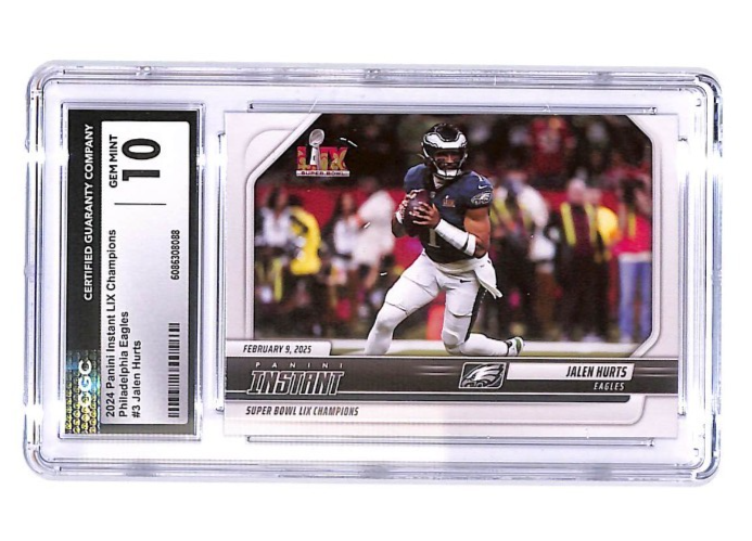 2024 Panini Instant S.P. LIX Champions Philadelphia Eagles Jalen Hurts #3 CGC 10