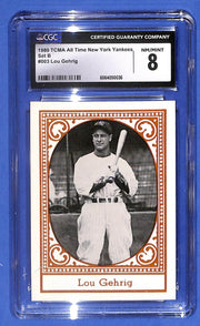1980 TCMA All Time New York Yankees - Lou Gehrig #1980-003 CGC 8 NM/MINT HOF