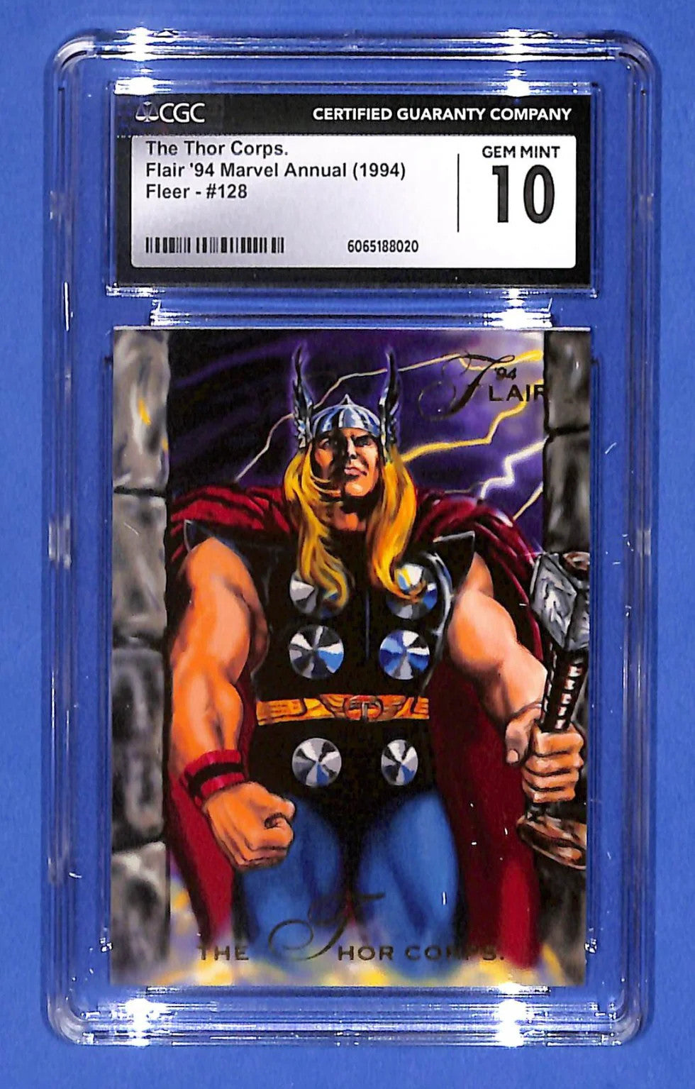 1994 Fleer Flair '94 Marvel Annual The Thor Corps. #128 CGC 10 Gem Mint