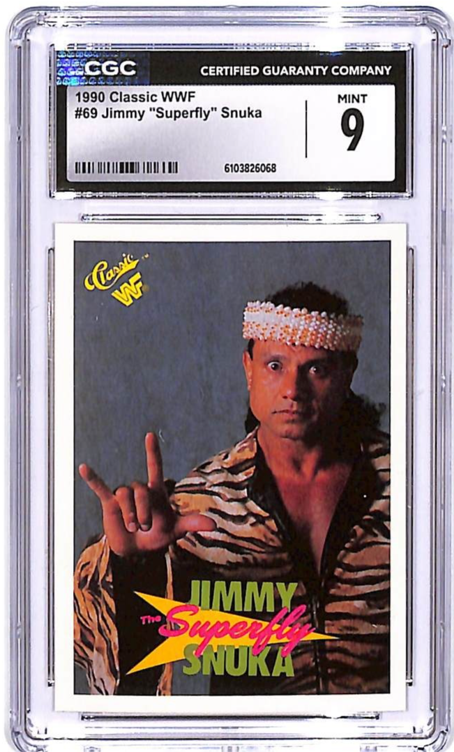 1990 Classic WWF Jimmy Superfly Snuka #69 CGC 9