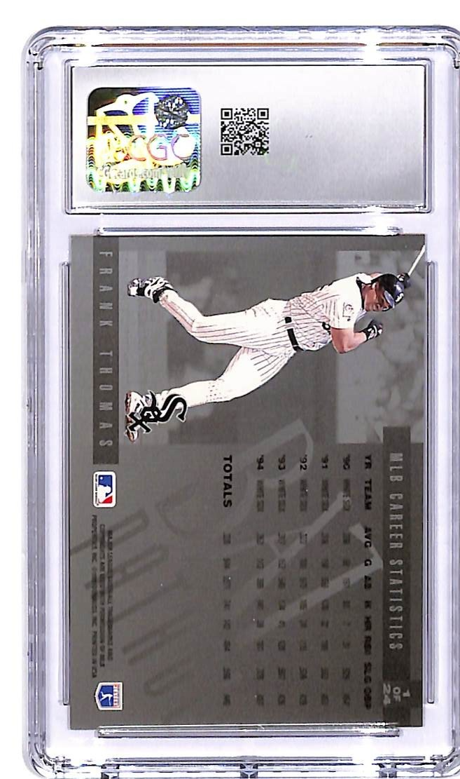 1995 Leaf Limited Frank Thomas Bat Patrol #1 CGC 10 White Sox