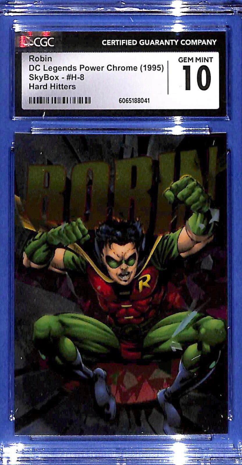 1995 SkyBox DC Power Chrome Legends '95 #H-8 Robin Hard Hitters CGC 10