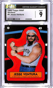 1985 Topps WWF Jesse Ventura Stickers #4 CGC 9