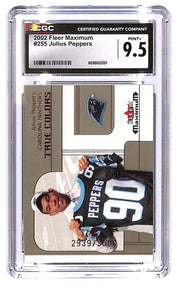 2002 Julius Peppers Fleer Maxium #255 CGC Mint Plus 9.5