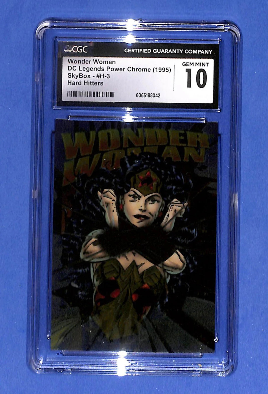 1995 Wonder Woman Hard Hitters DC Power Chrome Legends ‘95 SkyBox #H-3 CGC 10
