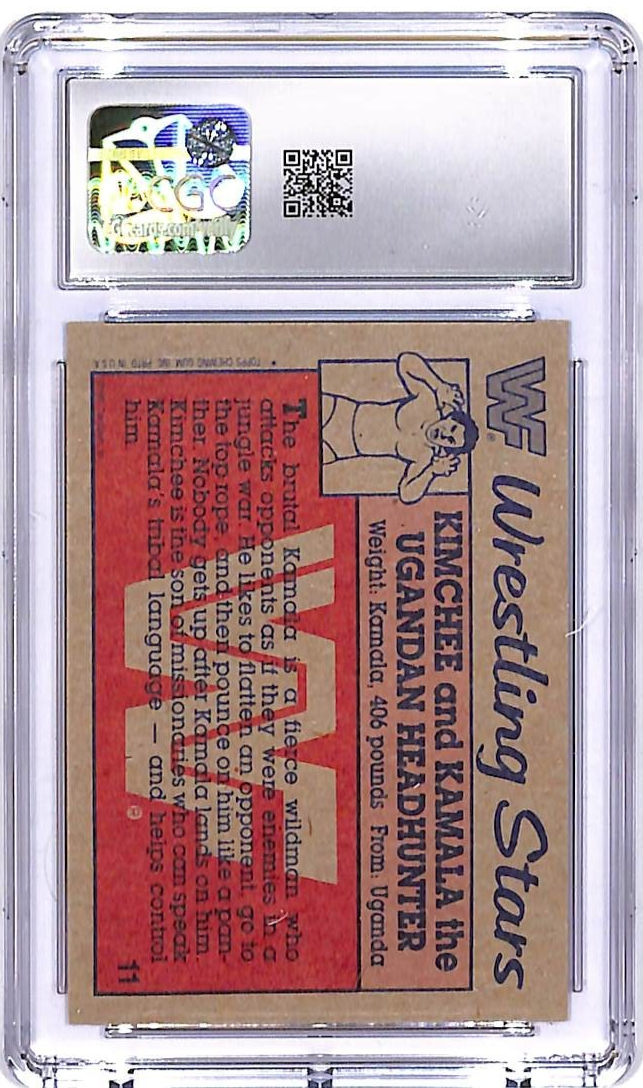 1987 Topps WWF Kimchee Kamala #11 CGC 9