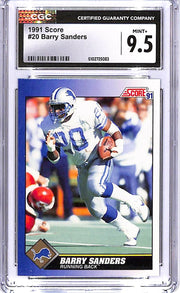 1991 Score Barry Sanders #20 CGC 9.5 Lions