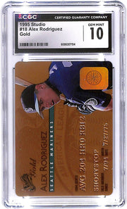 1995 Alex Rodriguez Studio Gold - #18 CGC Mint 10