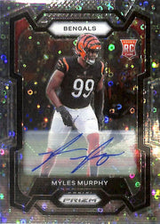 2023 Prizm Myles Murphy Auto Autograph No Huddle SIlver Rookie RC Bengals